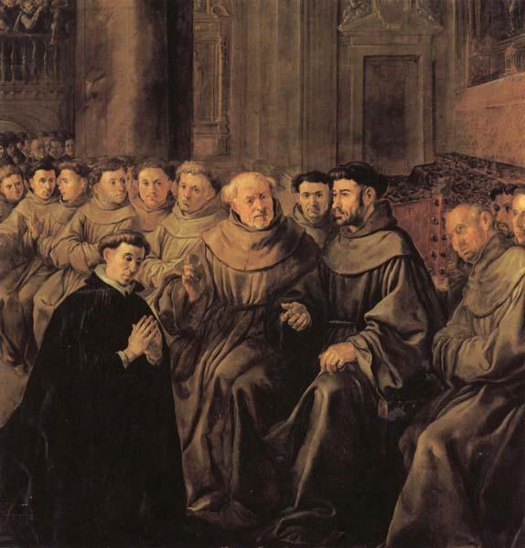 Francisco de herrera the elder St.Bonaventure Receiving the Habit of St.Francis oil painting image